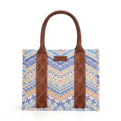 Bolso de mano estilo occidental para mujer, estilo bohemio, estilo azteca, bandolera