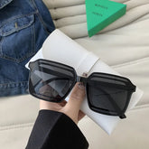 New Fashion Oversized Sunglasses Woman Brand Designer Vintage Square Sun Glasses Female Big Frame Shades UV400 Oculos De Sol