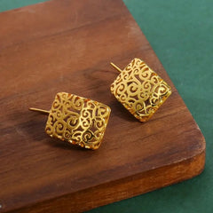 Sterling Silver Filigree Earrings Intricate Cut Out Design Hypoallergenic Durable Gift for Mother Anniversary Birthday