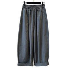 Women Loose Casual Pants 2025 New High Waist Wide Legs Trousers Korean Fashion Versatile Female Straight Through Pants