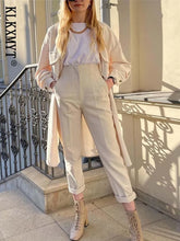 Women Pants 2025 Chic Fashion Office Wear Pants For Women Vintage High Waist Zipper Fly Female Ankle Trousers Mujer