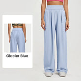 Women pants Wide Leg High Waist Loose Trousers Summer Casual Yoga Pants Draping Breathable Gym Lounge Pants Woman clothing