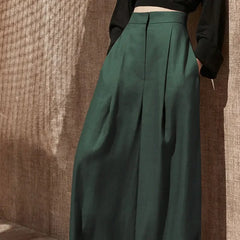 Women's Pants Fluid Autumn Winter High Waist Female Trousers Chic and Elegant Original New In Elastic All Medium 90s Aesthetic G