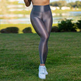 Yoga Leggings Elastic Running Winkle Butt Lift Gym Sports Pants Women Sheer Shiny Leggings See Through Fitness High Waist Tight