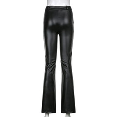 Women's Leather Pants New PU Micro-horn Trousers E-commerce Pants for Women
