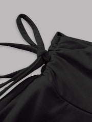 2025 New Solid Color Skirt Women Summer Fashion Outdoor Versatile High Waist Slim Fit Elastic Waist Short Skirt Goods In Stock