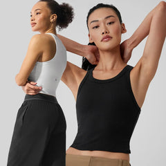 Yoga women's tops underwear fitness jogging comfortable soft-ribbed vests outdoor sports tennis women halter tops goddess