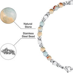 Beaded Bracelets for Women Teen Girls - Silver and Gold Boho Bracelets, Trendy Jewelry Gifts for Lover, Mom, Friends