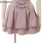 Japanese Skirts for Women High Waist A-line Ruffles Jupe Fashion Summer Saia 2025 Faldas Mujer De Moda Sweet Y2k Mini Skirt