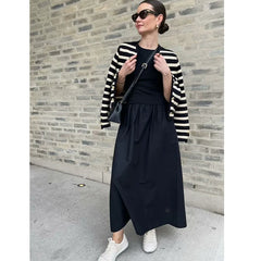 Dresses Summer Women's 2025 New Chic Slim Simple Elegant Holiday Dress Street Women's Comfortable Youth Dress