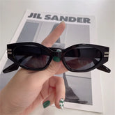 Cat Eye Retro Sunglasses For Women Small Vintage Cateye Black Ladies Sunglasses Luxury Brand Designer Ins Trendy Shades Eyewear