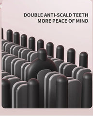 HIENA Straight Hair Comb For Women Wireless Negative Ion Curling Iron Portable Cordless Hair Curler Hairdressing Accessories