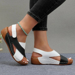 Sandalias de mujer, zapatos de verano, zapatos de playa para mujer, zapatos antideslizantes para mujer, zapatos de cuña para mujer, sandalias de talla grande, calzado de mujer