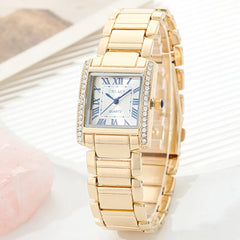 New Fashion Roman Scale Women Watches Luxury Ladies Wristwatch Quartz Watch Rhinestone Men Women Watches Relogio Feminino Clocks