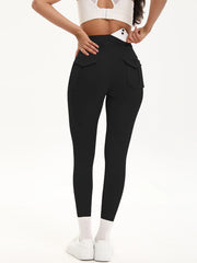 Women Yoga Legging trousers with pocket High Waist Fitness pants Cargo style Cycling Workout Gym Pants Breathable sports pants