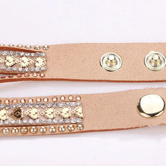 Fashion Rhinestone Heart Dial Women Watches Long Velvet Band Wristwatch