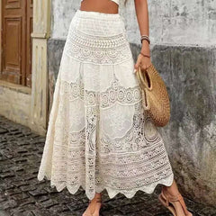 Half Skirt Women's Summer New Design Sense Niche Temperament Casual Long Skirt