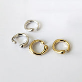 Golden Earrings without Piercing Geometric Round Ear Cuff Minimalist Cartilage Earrings Women Simple Jewelry