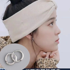 Exquisite 925 Sterling Silver Small Earrings, Plain Silver, Comfortable Earrings, Smooth Earrings, Suitable for Girls, Women