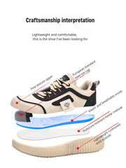 Zapatos de seguridad ligeros para mujer, cómodos zapatos de trabajo para mujer, zapatillas con punta de acero, transpirables, antideslizantes, botas de trabajo de senderismo de verano para mujer.