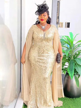 Vestido navideño de lentejuelas para mujer, vestido largo de fiesta de talla grande, elegante vestido vintage de corte recto, venta al por mayor, envío directo