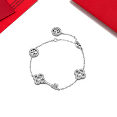 Women's Bracelet 2025 Made Of Gemstone And Zircon Material, Exquisitely Designed With A Stylish Gift Box Packaging