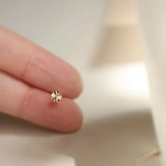 925 Sterling Silver Plating 14K Gold Exquisite Pattern Circle Earrings for Women Fashion Versatile Minimalist Jewelry