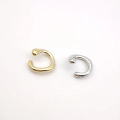 Golden Earrings without Piercing Geometric Round Ear Cuff Minimalist Cartilage Earrings Women Simple Jewelry