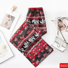 Women Wide Leg Pants High Waist Elephant Print Pant Summer Thin Straight Trousers Casual Bottoms Female Clothing 2025 Fashion