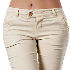 Women Pants Summer Women Pants Mid Waist Trendy Pants Slim fitting Calf Length Leggings Pencil Pants Women Trousers