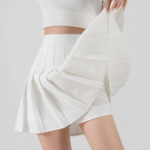 Women's Skirt Korean Style Miniskirt A-line Short Rokken College Girls Falda Short De Mujer Black Pleated Skirt with Shorts