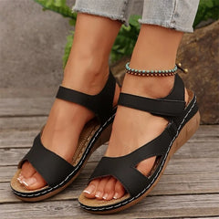 Sandalias de verano para mujer, zapatos antideslizantes, sandalias suaves para mujer, sandalias de cuña para mujer, sandalias retro, calzado para mujer