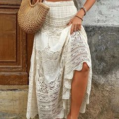 Half Skirt Women's Summer New Design Sense Niche Temperament Casual Long Skirt