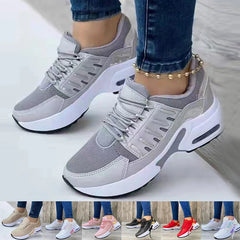 Zapatillas de deporte de moda para mujer 2024, zapatos casuales con plataforma para mujer, zapatos de tenis de talla grande, zapatos deportivos para correr, zapatos de malla transpirables 42