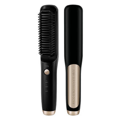 ABXH Cordless Hair Straightening Brush Electric Hair Smoothing Brush Beard Straightener For Rechargeable Heated Comb
