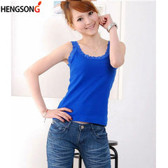 Camiseta sin mangas de encaje para mujer, camiseta sexy de verano 2024, chaleco, camisetas sin mangas, ropa interior blanca y negra para mujer