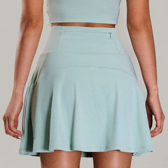 Yoga Short Skirt with Pocket Women High Waist Sports Short Skirt Lined Shorts Fitness Quick Dry Running Sport Golf Tennis Skirts