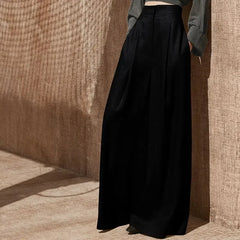 Women's Pants Fluid Autumn Winter High Waist Female Trousers Chic and Elegant Original New In Elastic All Medium 90s Aesthetic G