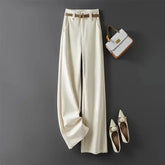 Women's Pants Work Dress Office Tailoring Fluid Female Trousers Wide Leg Straight New in Clothing G Aesthetic Trends 2024 Slacks