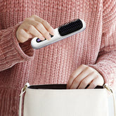 Cordless Hair Straightener Negative Ions Hair Straightener Digital Display Mini Hot Hair Comb 3 Adjustable Temp for Home Travel