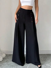 Fashionable Elegant High Waist Wide Leg Pants for Women Spring Summer Atmosphere Great Style Long Trousers