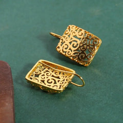 Sterling Silver Filigree Earrings Intricate Cut Out Design Hypoallergenic Durable Gift for Mother Anniversary Birthday