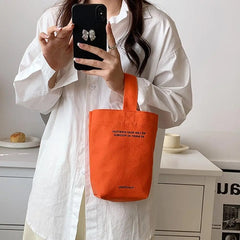 Casual Handbags Canvas Shoulder Crossbody Bags Large Capacity Shopper Bag Letters Shoulder Crossbody Bags Purse