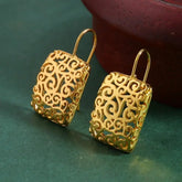 Sterling Silver Filigree Earrings Intricate Cut Out Design Hypoallergenic Durable Gift for Mother Anniversary Birthday