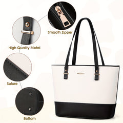 3-in-1 Tote Bag Handbags and Crossbody for Women Fashion and Purse Set 3pcs