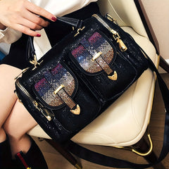 Elegant Stylish Large Capacity Rhinestone Glitter Bags - Shoulder Crossbody Handbags for Women - Casual