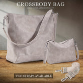 Women's Hobo Handbags Small Crossbody Bags Vegan Leather Shoulder Bucket Bags Purses For Women With Adjustable Guitar Strap