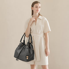 Bolsos de mano para mujer, bolsos de hombro estilo hobo de moda con correa de hombro ajustable, bolso tipo cubo