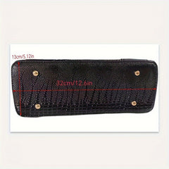2-Piece Set Crocodile-Embossed PU Leather Handbags, Large Capacity Retro Style Bag, Fashionable Tote & Crossbody Bag For Women With Shoulder Strap