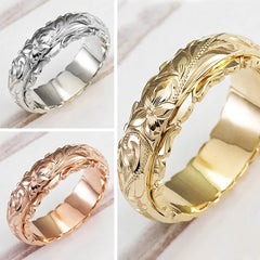 Huitan New Fashion Craved Design Women Engagement Rings Delicate Birthday Gift Proposal Ring for Lover Trendy Jewelry Size 6-12